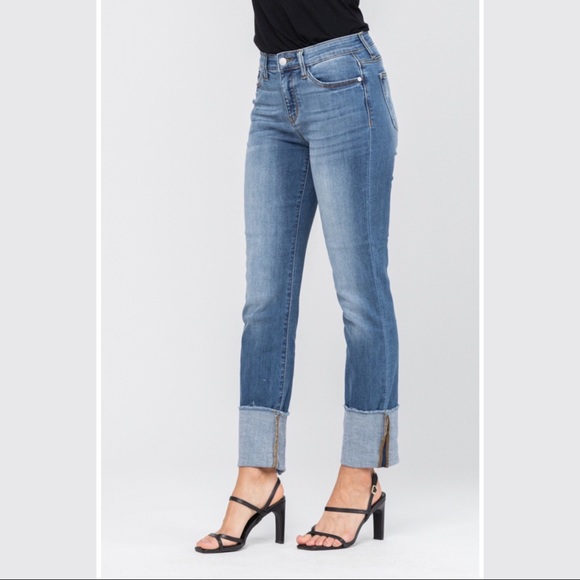 Judy Blue Jeans New Plus Judy Blue Jeans Straight Leg Cuffed Poshmark